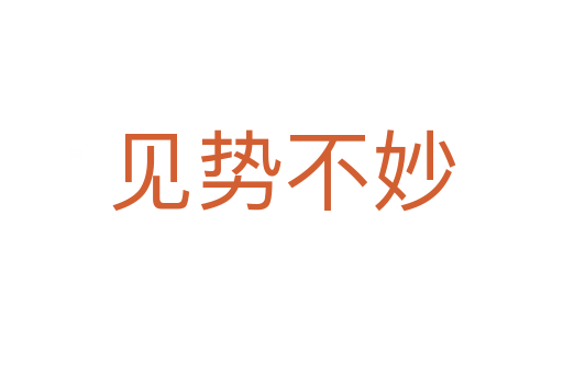 見勢(shì)不妙