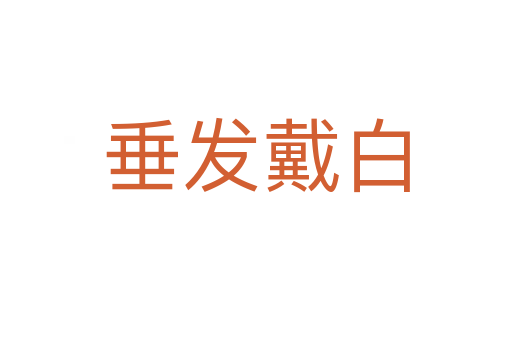 垂發戴白